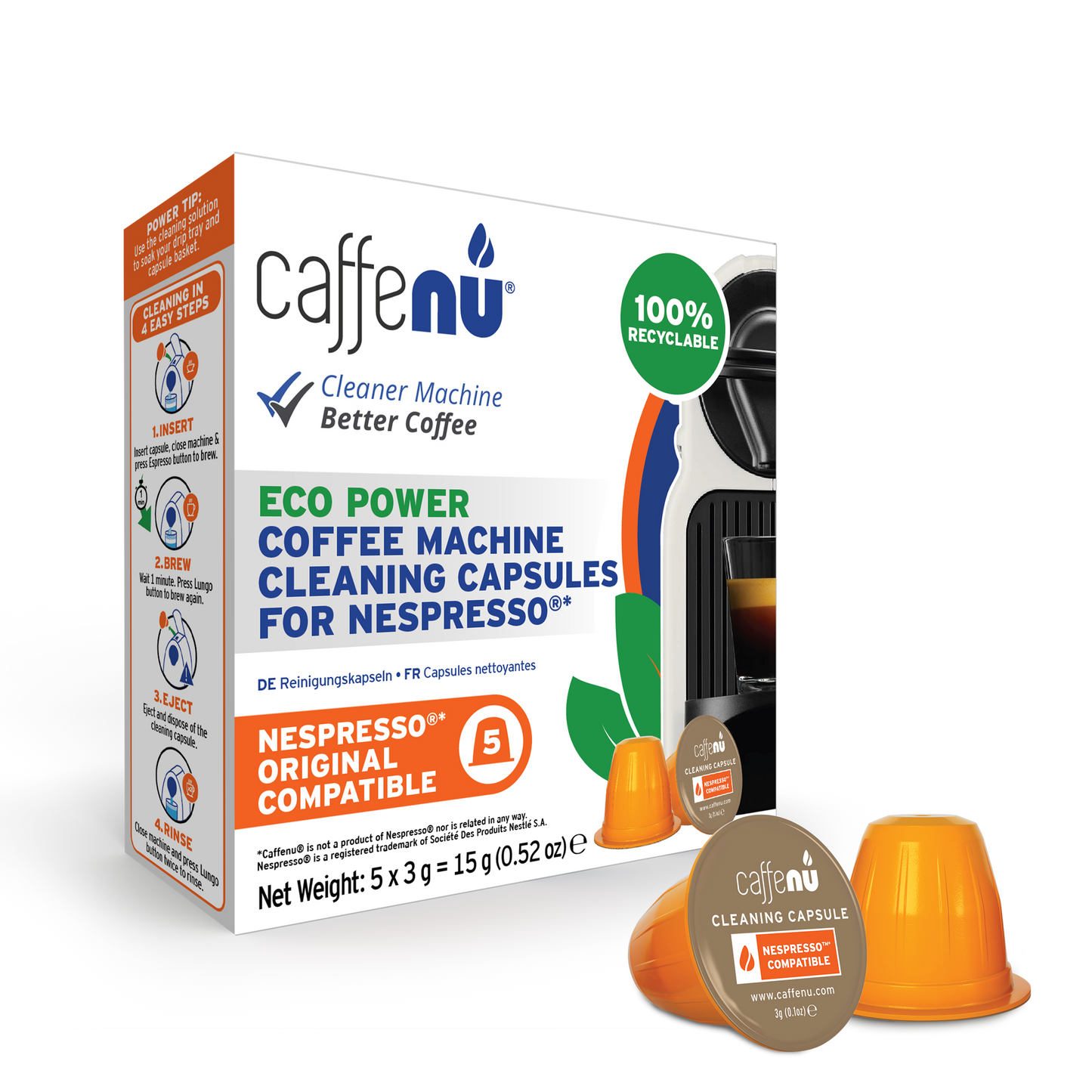 Nespresso Cleaning Capsules 5 Pack